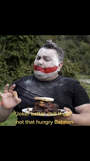 why so hungry? #joker #batman #food #chicken #recipe #outdoor #spicy #parody #cooking #foodstory #funny