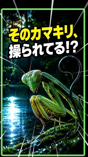 カマキリを操る寄生虫、実在します【ハリガネムシ】