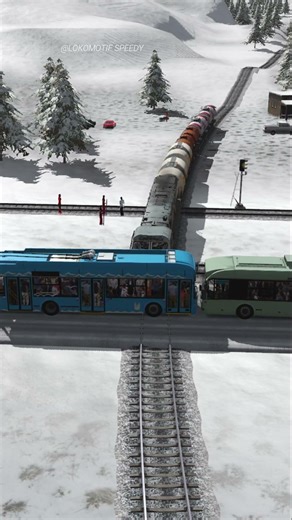 Detik Detik kereta Api Melewati Tabrakan Bus #railtrack #indianrailways #train #railway