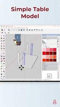 SketchUp Table Modeling Tutorial (Hindi) #sketchup #anandcadmaster