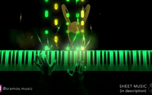 Loki Theme - Variants Theme (Piano) + SHEETSSYNTHESIA