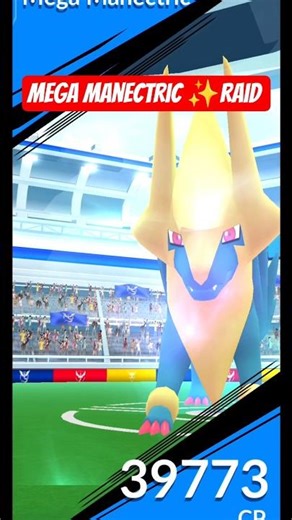 Mega Manectric Raid In Pokemon Go#pokemongo #pokemongoraid #megaraid #pokemongoshorts