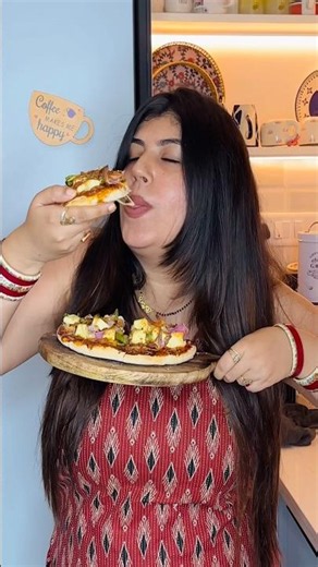 Made Pizza in Air Fryer for the First Time 🍕 #youtube #youtubeshorts #airfryerpizza