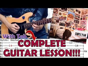 Addicted - Simple Plan(Complete Guitar Lesson/Cover)with Chords and Tab