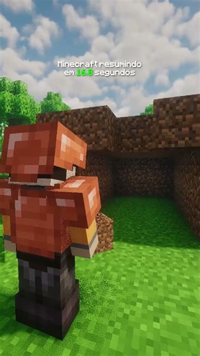 Minecraft resumido em 16.8 segundos