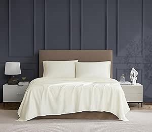 Amazon.com: Linen Closet Luxury Cotton 600 Thread Count Performance Cotton 4-Piece Sheet Set, Queen, Ivory : Home & Kitchen