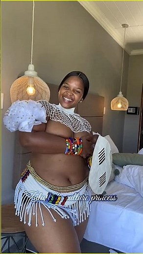 A Young zulu maidens in beautiful culture dress in dance display #shorts #culture #traditional #zulu