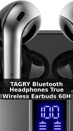 38% OFF - TAGRY Bluetooth Headphones True Wireless Earbuds 60H Playback LED Power Display | Only $24
