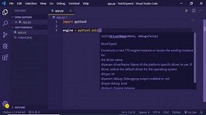 Python Text to Speech App Using pyttsx3 Library