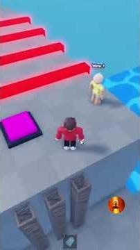Playing Roblox parkour balence part 2
