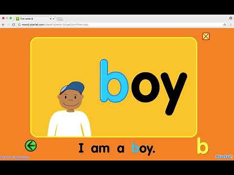 Starfall presents the letter B