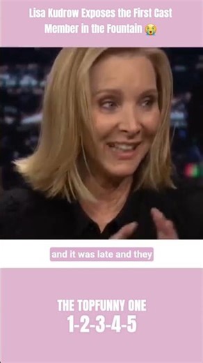 Lisa Kudrow Exposes the First Cast Member in the Fountain 😭 #viral #comedy #funny #shrots #trending