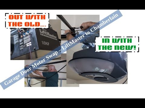 Replacing My Old LiftMaster Garage Door Opener with a New Chamberlain | DIY Installation