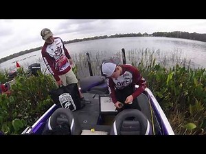 4th Place Lake Harris Bass Fishing Tournament. Big Bass Action on the Gopro.