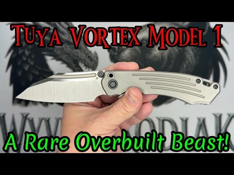 Vortex Model 1 by Tuya- An Overbuilt BEAST of a Premium Knife with a Cool blade Pin! #knifereview