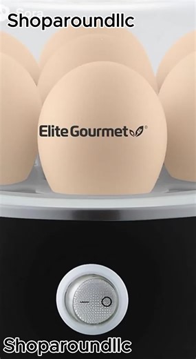 Easy Egg Cooker Electric 7-Egg Capacity, Soft, Medium, Hard-Boiled Egg Cooker with Auto Shut-Off