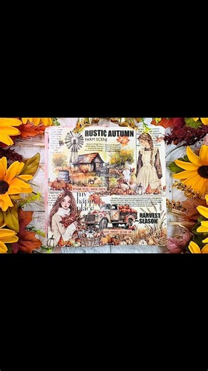 1.1K views · 38 reactions | Rustic Autumn  . . . #scrapbooking #journaling #journalwithme #artjournal #scrapbookingideas #hobby #creativejournaling #journalideas #asmr | MaryAnn Creates | Facebook