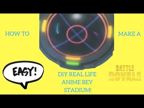 How to make a DIY real life anime stadium!!! l Beyblade DIY tutorial