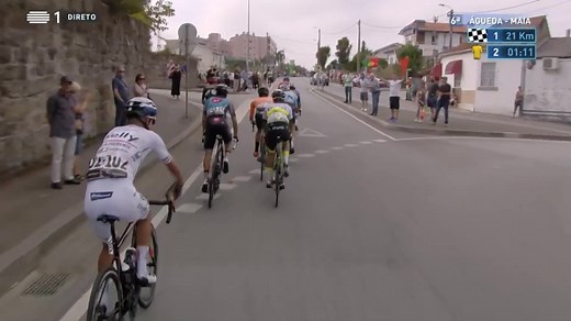 Queda de Yuki Ishihara da Java Kiwi Atlantico. Japonês continua em prova. | Volta a Portugal