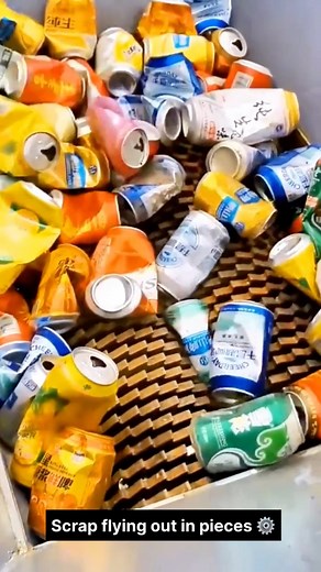 Watch the heavy-duty metal shredder in action as it crashes and shreds cans into small recyclable pieces within seconds! This powerful machine makes scrap recycling fast, efficient, and satisfying to watch. Every can crushed is one step closer to a cleaner environment. #MetalShredder #ScrapRecycling #CrushingCans #ScrapYard #RecyclingMachine #SatisfyingVideo #HeavyMachinery #MetalScrap #IndustrialPower #ScrapBuyerUAE #ShredderMachine #RecyclingProcess #MetalRecycling #usa #uk #230k | Scrap Buyer