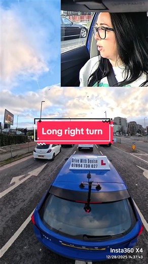Mastering the Long Right Turn in Driving Lessons