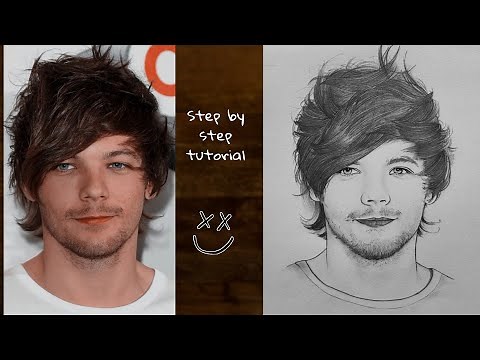 How to draw Louis Tomlinson (step by step) | Learn to draw a boy for beginners | YouCanDraw