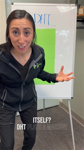 The hormone no one’s talking about 👀 🚨This could be why you are losing your hair DHT - Dihydrotestosterone aka 5α-dihydrotestosterone, 5α-DHT, androstanolone: DHT is the most potent hormone among the androgens (your adrenal hormones). Testosterone converts to DHT by the action of the 5-alpha-reductase enzyme. DHT plays a vital role in the sexual development of males. DHT Promotes: 🧩 prostate growth 🧩sebaceous gland activity 🧩 contributes to male pattern baldness 🧩 body, facial, and pubic h