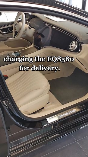 EQS sedan charging. EQB and EQS SUV are coming soon! #mercedes #EqS #EQ #EV #chargepoint #level2charging #mbusa #dealership #carsales #cartok #electriccar