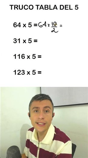 5 times table trick #education #multiplication