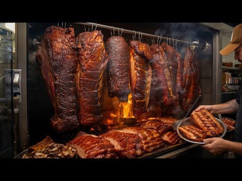Unbelievable Woman BBQ Master!🔥 2 Tons of Texas-Style BBQ Sold Out Monthly | Korean Street Food