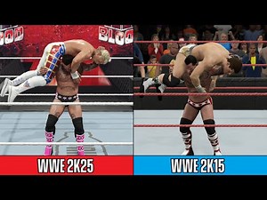 WWE 2K25 vs WWE 2K15 - 20 Finisher Comparisons (Which Are Better?)