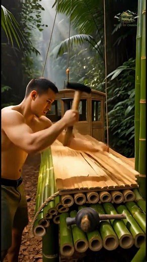 Impossible Engineering! 😱 Building a Real Luxury Train from Raw Bamboo 🎋🚂