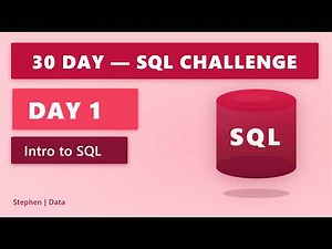 DAY 1 | Intro to SQL | 30 Day SQL Challenge | #sql #dataanalysis #dataanalytics #dataengineering