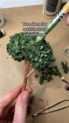 How to make Realistic Miniature Trees 🌳 | Architecture Model DIY#SatisfyingVideo #LifeHacks #HomeDey