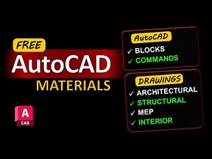 Learn AutoCAD with Free Blocks, AutoCAD Commands & Drawings