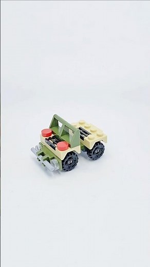 Building a LEGO 4×4 Army jeep - Tough and Rugged! #shorts #lego