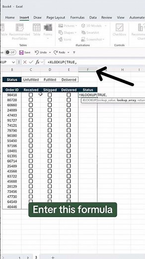 How to create a shipment tracker in Excel to stay on track of deliveries. 📦 #excel #tutorial