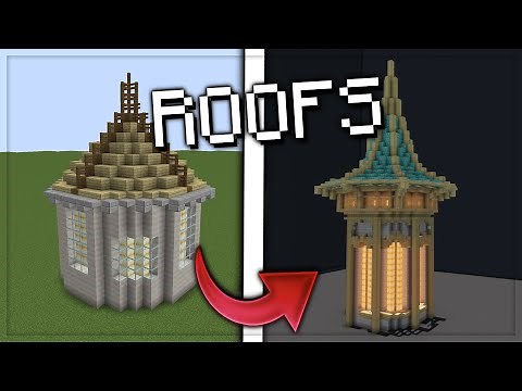 How To Build Castle Roofs In Minecraft