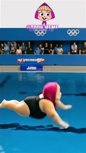 Mash x The Bear - Fat Diving Olympic Competition !! 😳😳😳