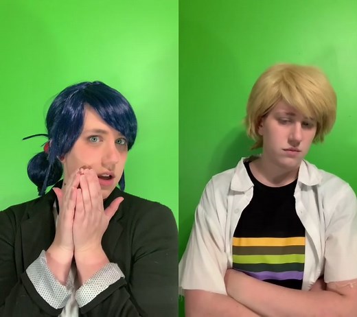 #duet with @stephzstudios #truthordare #miraculous #ladybug #miraculousladybug #fyp #adrien #marinette #cosplay #marinettecosplay #adriencosplay #omg