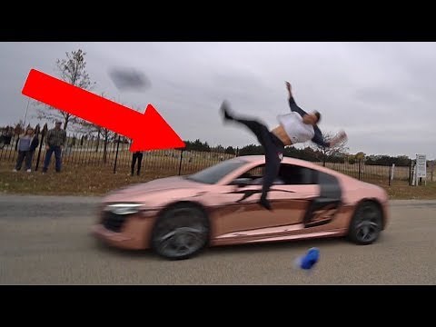 Flipping Over a Supercar Goes Very Wrong