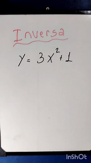 Inversa de una función #matematicas #matematica #matematicastiktok #parati #pyfツ #funciones #inversa
