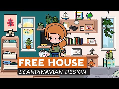 ALL FREE Aesthetic Scandinavian Small Starter Home Design 🏠 TOCA BOCA House Ideas | Toca Life World