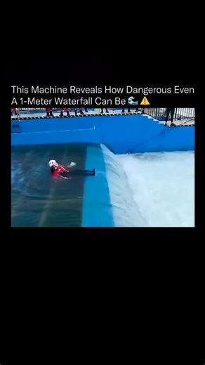 prosperity on Instagram: "It looks harmless, but even a waterfall just one meter tall can trap and drown a person. 🌊 When water flows over an obstacle and drops, it creates what’s known as a hydraulic jump, a powerful recirculating current that can pull anything, or anyone, back toward the base of the fall. The force is strong enough to hold a person underwater indefinitely, even when the drop itself looks small and safe. This effect is intensified by aeration (air mixed into the water), which 