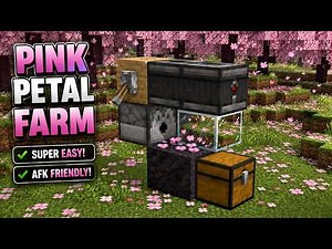 How to Build an EASY Pink Petal Farm in Minecraft 1.21