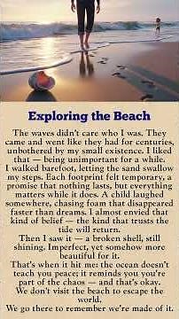 “Exploring the Beach 🌊 | Learn English Through a Beautiful Short Story”