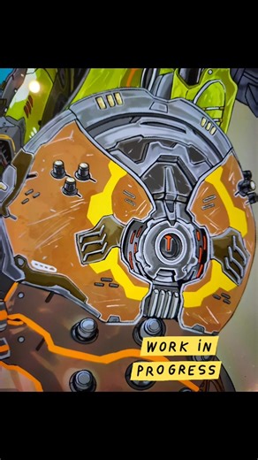 Doom Slayer W.I.P #bethesda #drawing #art #doom #teaser #shorts #doomguy #doomblade #fanart #reels