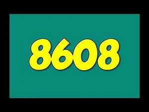 Challenge Countdown Colorful Numbers from 9,000 to 8,000