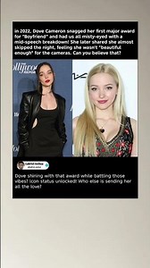 Dove Cameron Almost Skipped Her Own Award Night Because She Felt Not Beautiful Enough