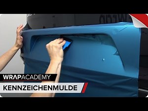 Folieren - Kennzeichenmulde VW Golf 7